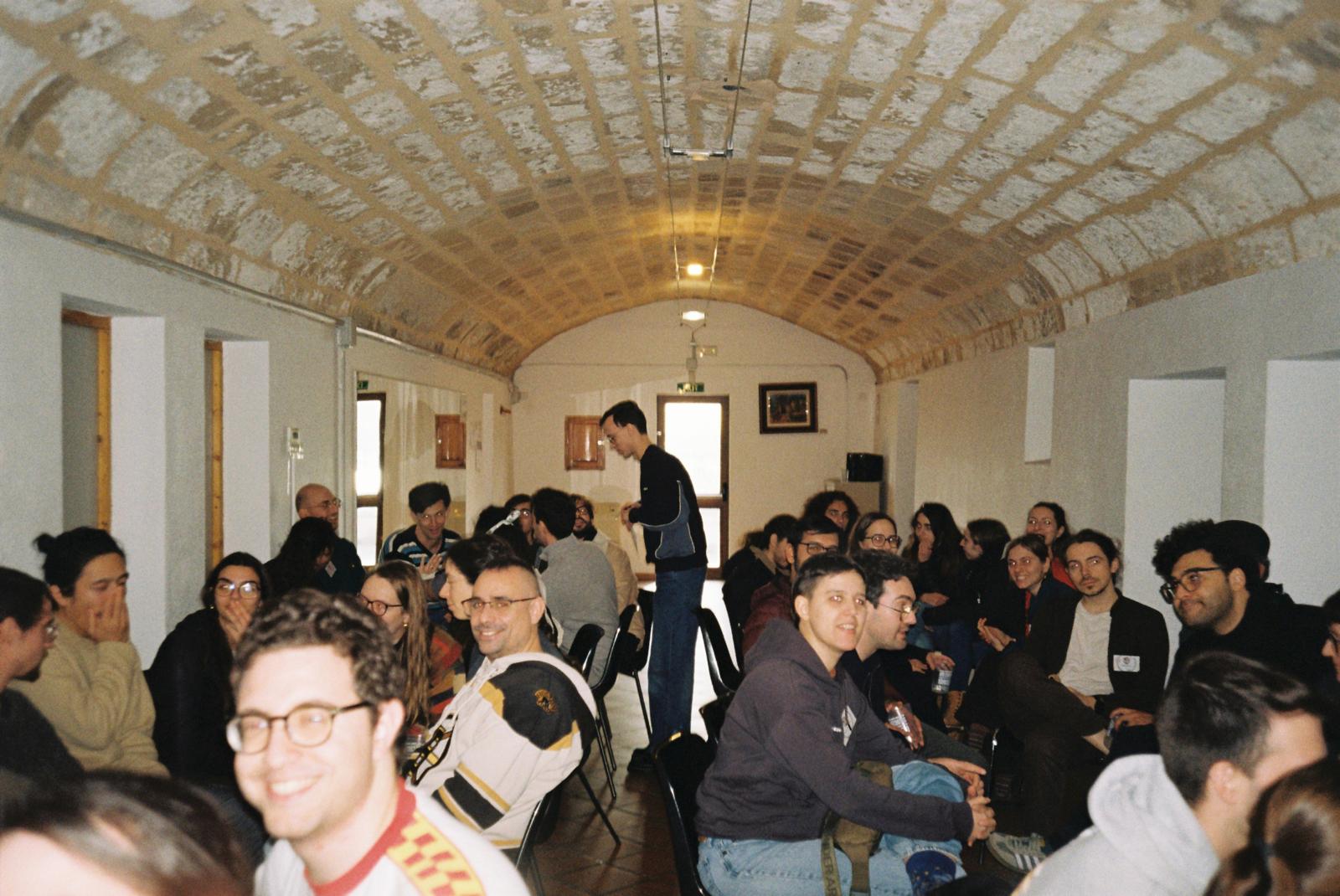 Picture at social lunch on Sunday, in Casal de Barri Es Jonquet